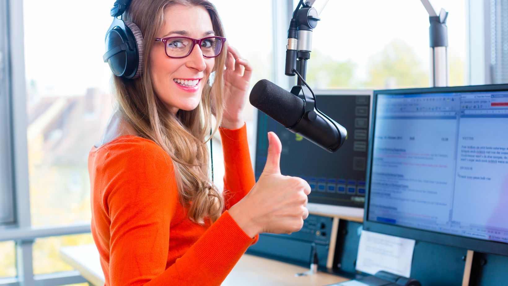 female radio presenter